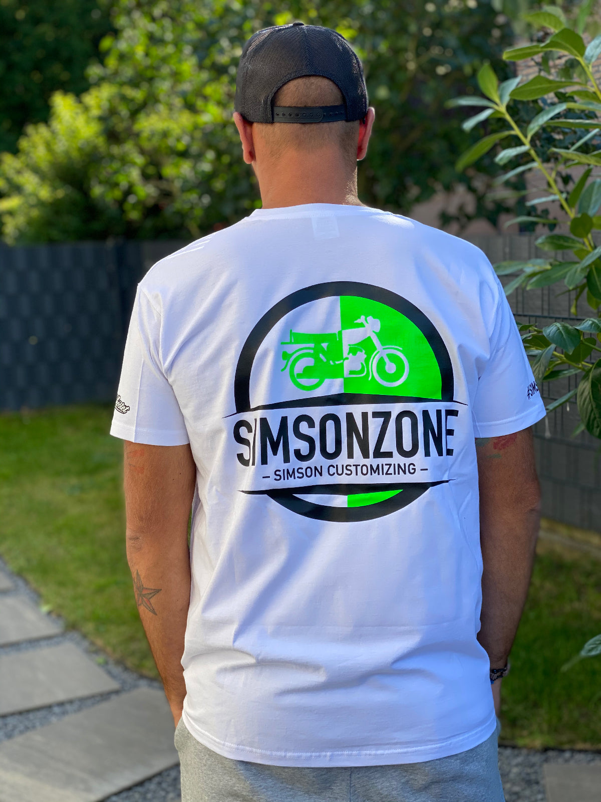 T-Shirt Simsonzone white/black XL