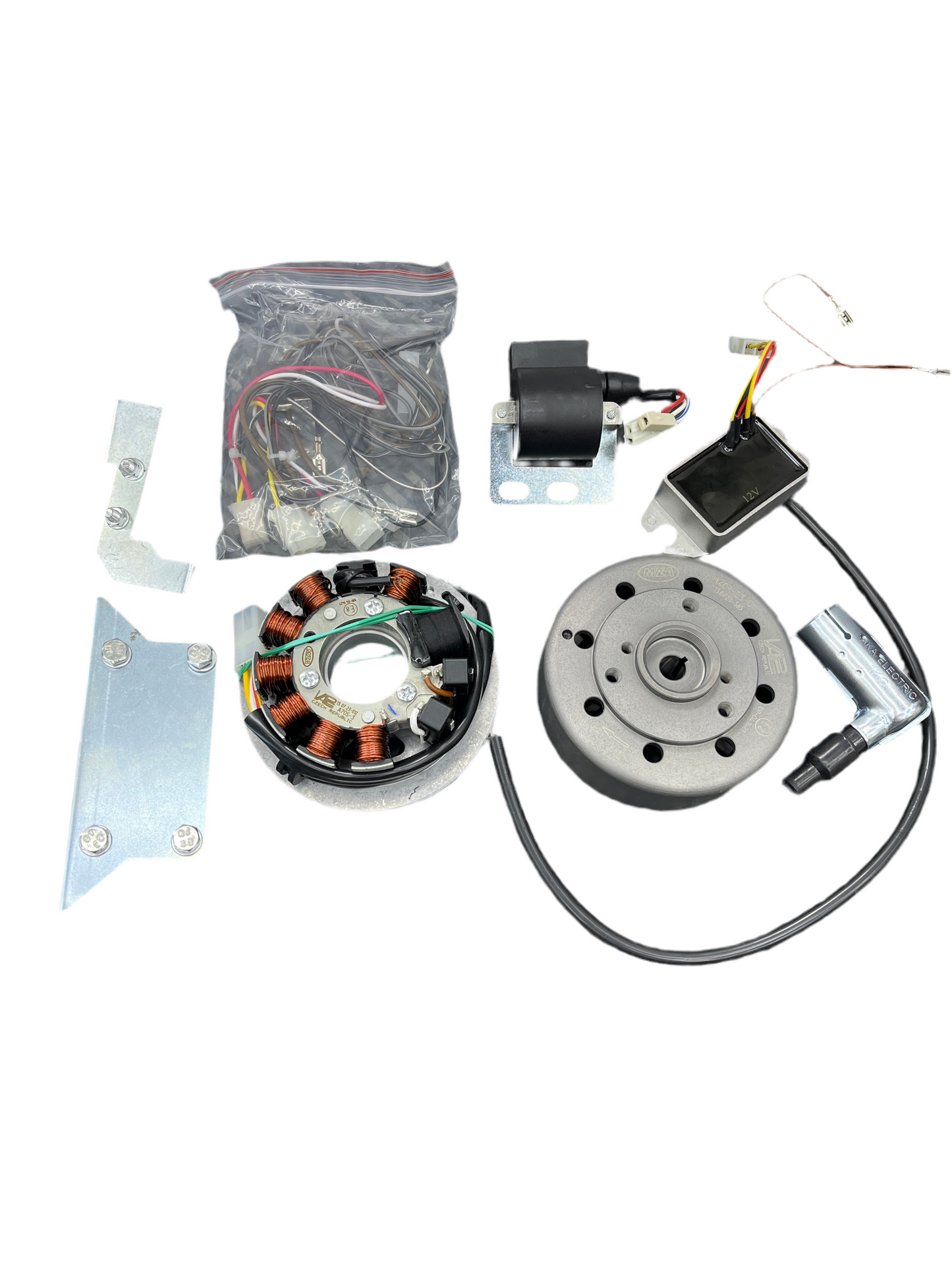 SET Vape* Zündung 4-tlg. 12V 35/35W passt für S51 S50 SR50 S70 (wahlweise mit oder ohne Kabelbaum)