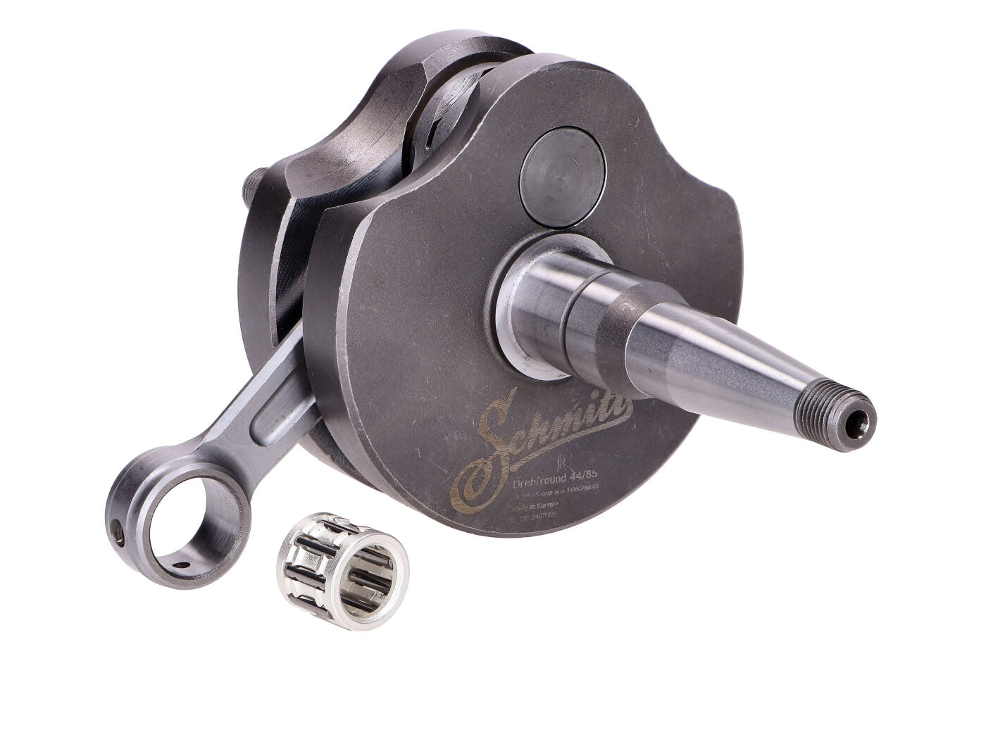 Kurbelwelle Schmitt Drehfreund 44mm Hub, 85mm Pleuel, 50-75ccm für Simson S51, S70, S83, M500, M700