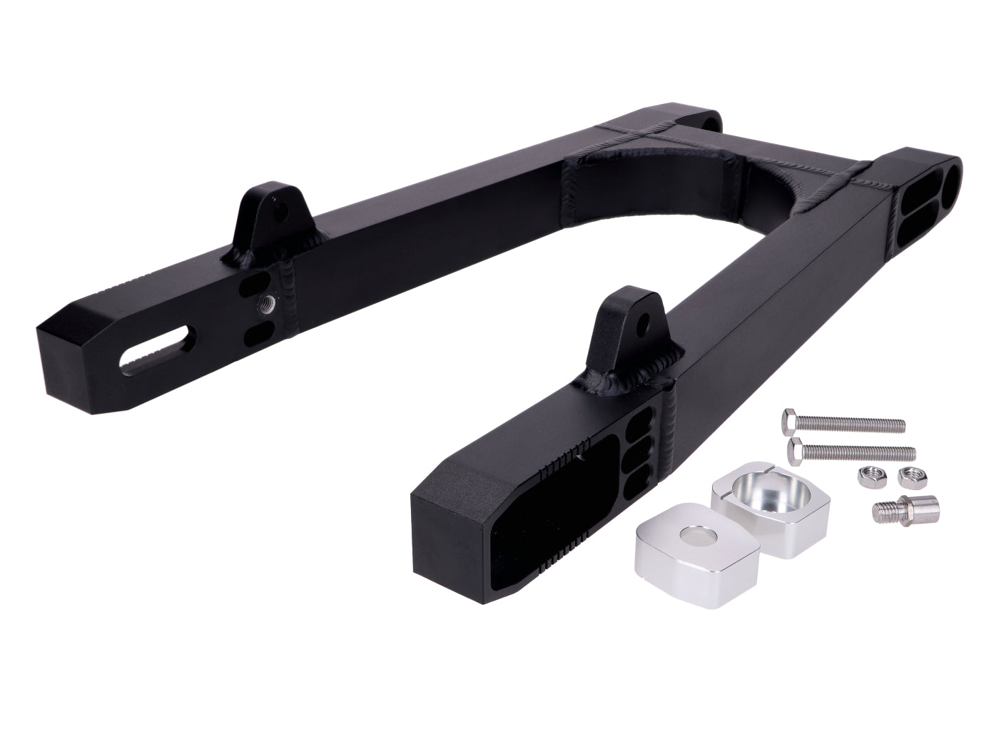 Kastenschwinge Aluminium CNC matt schwarz für Simson S50, S51, S51 Enduro, S70, S70 Enduro, S53, S83